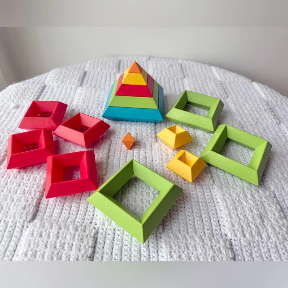 Montessori Pyramid Stacking Blocks